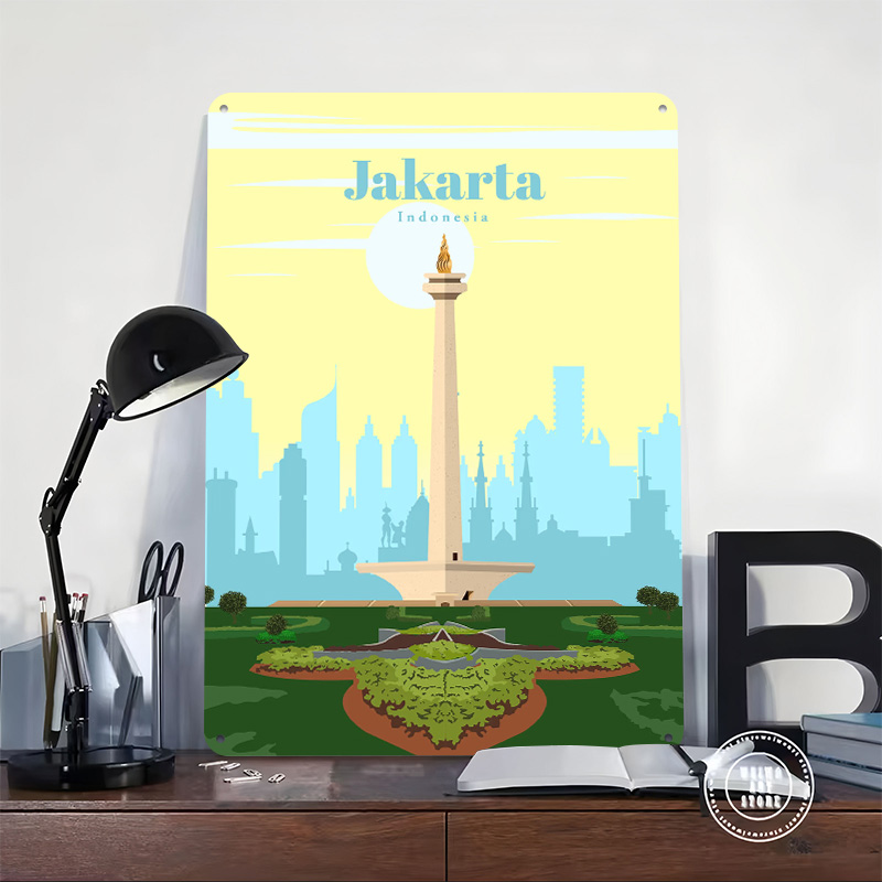 Travel to Jakarta Printing Pos - Home Decor Jakarta recension och pris