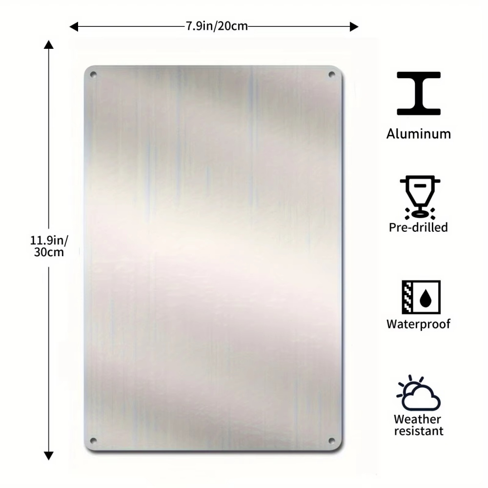 Customized Aluminum Metal Sign - Home Decor Garden recension och pris