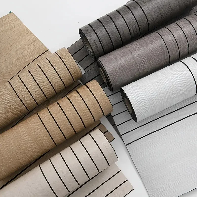 Wood Grain Self Adhesive Wallb - Home Decor Vinyl Flooring recension och pris