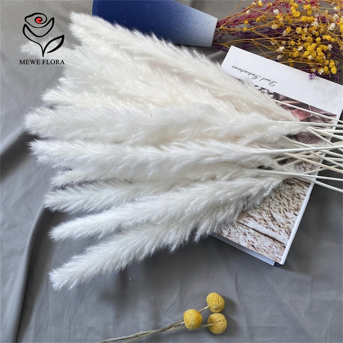 18 Stems Natural Dried Flowers - Pampas Grass Decor recension och pris
