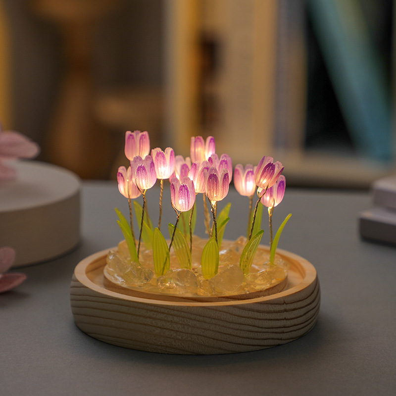 Handmade Tulip Night Lght Hand - Home Decor Tulip recension och pris