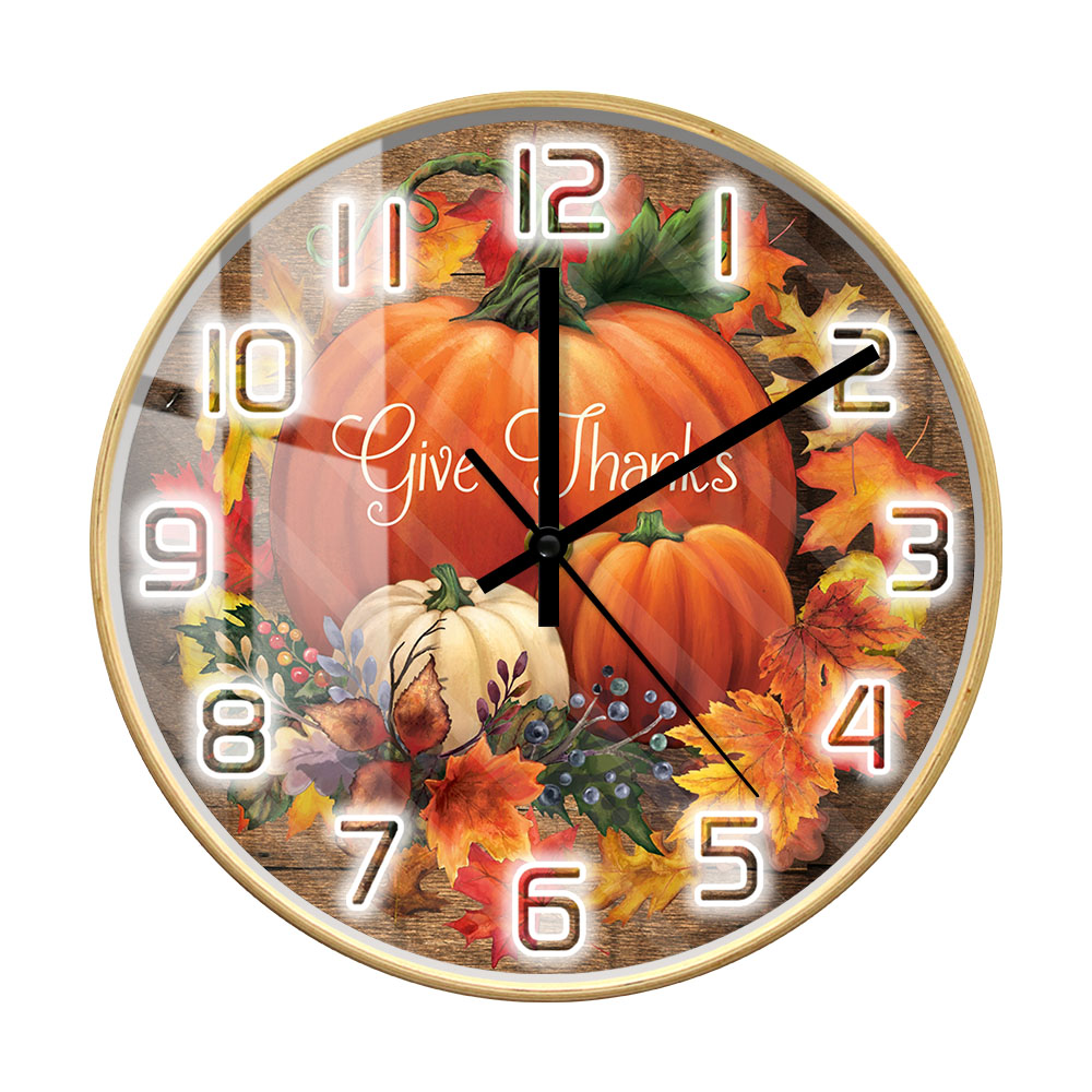 Give Thanks Blessed Wall Clock - Home Decor Design Ideas recension och pris