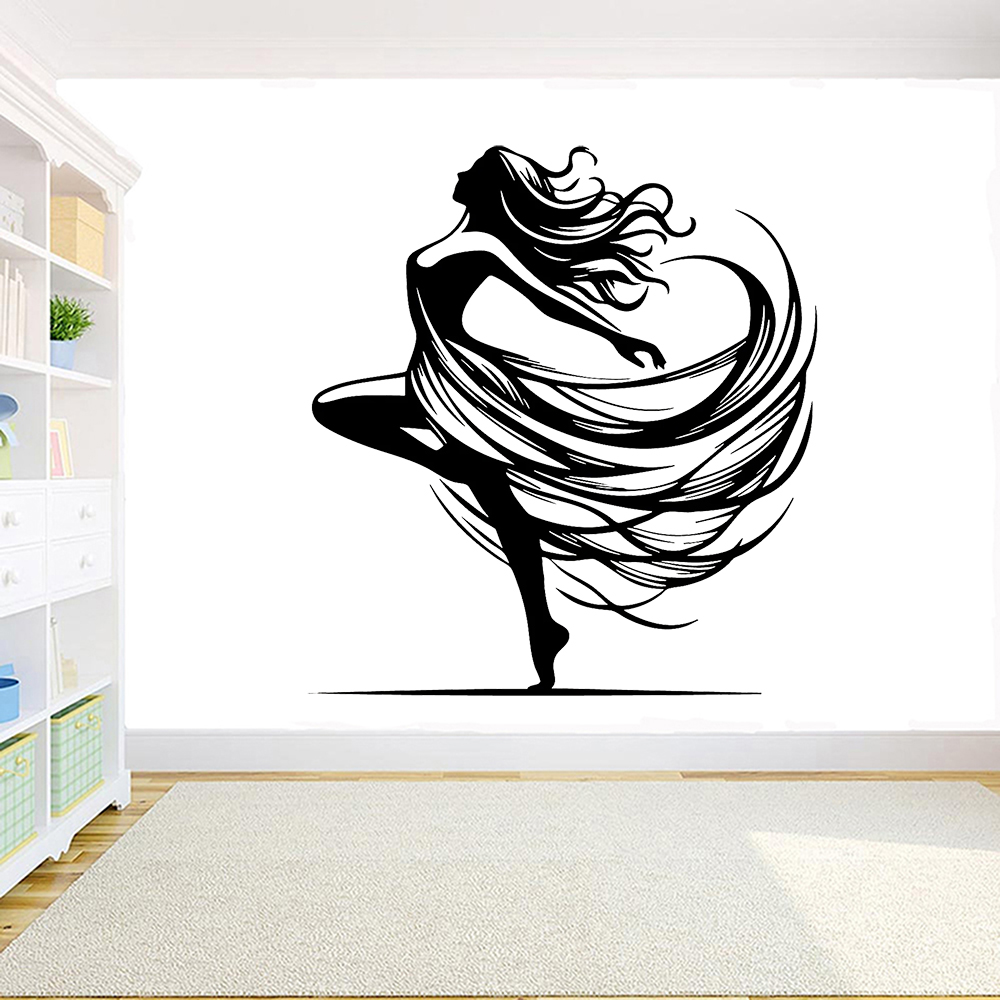 Dancing Woman Wall Decal Dance - Home Decor Vinyl Flooring recension och pris