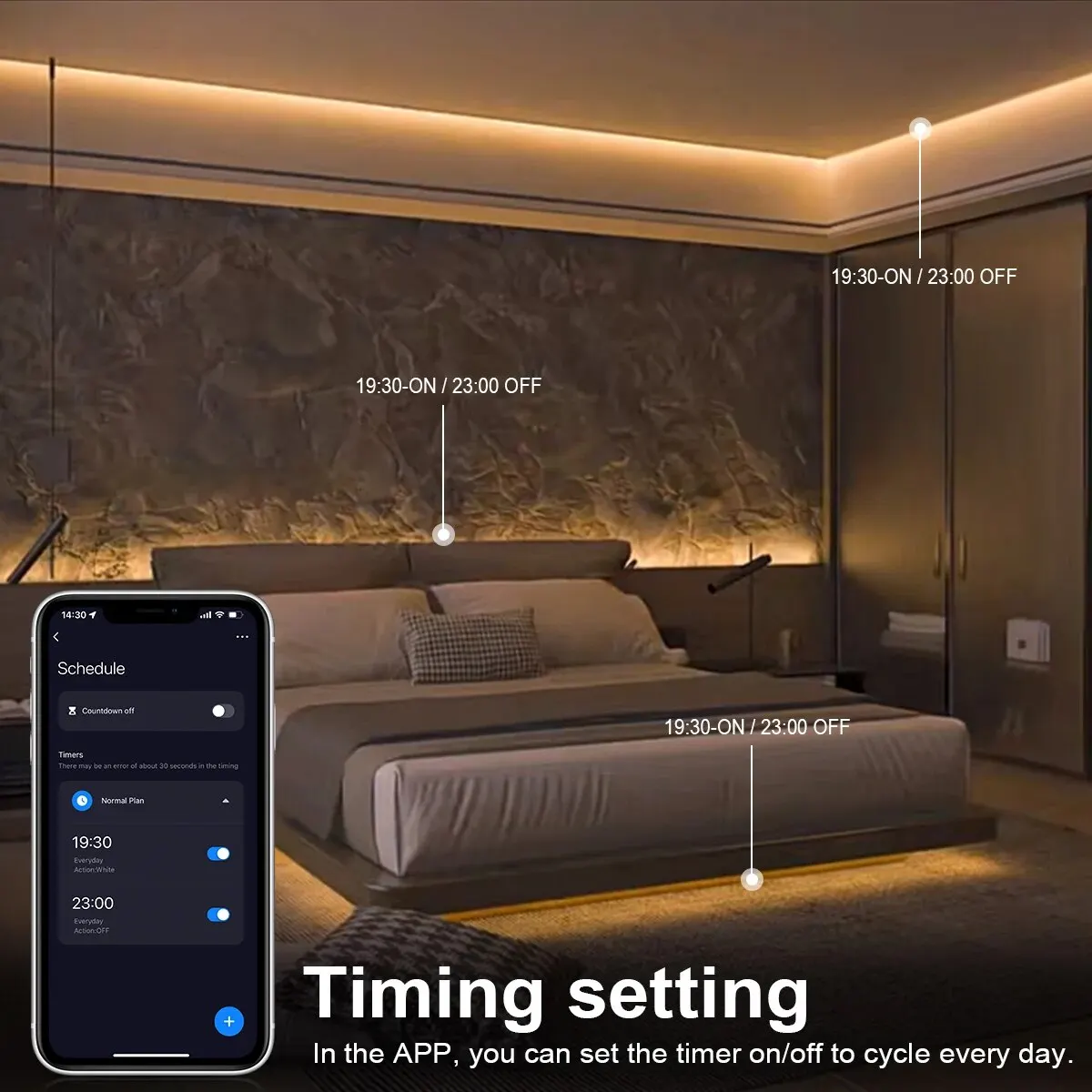 Tuya Smart COB LED Strip Light - Home Decor App Free recension och pris