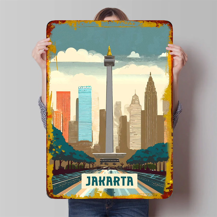 Jakarta Indonesia Landmark Sky - Home Decor Jakarta recension och pris