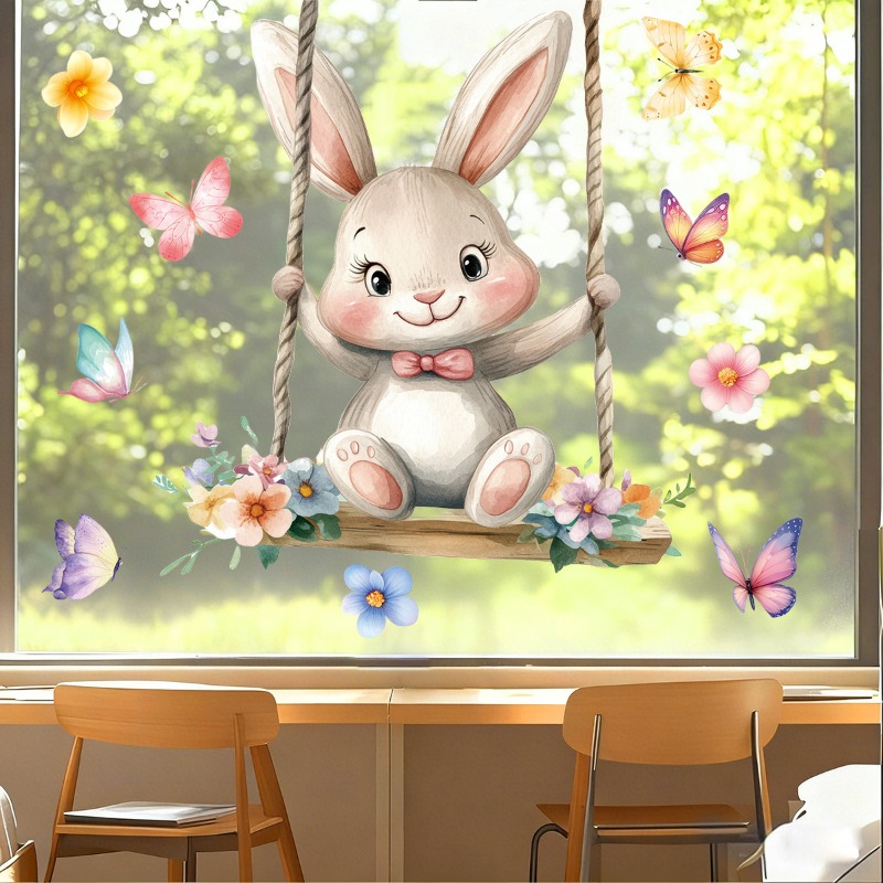 Easter Swing Rabbit Static Win - Home Decor Vinyl Flooring recension och pris