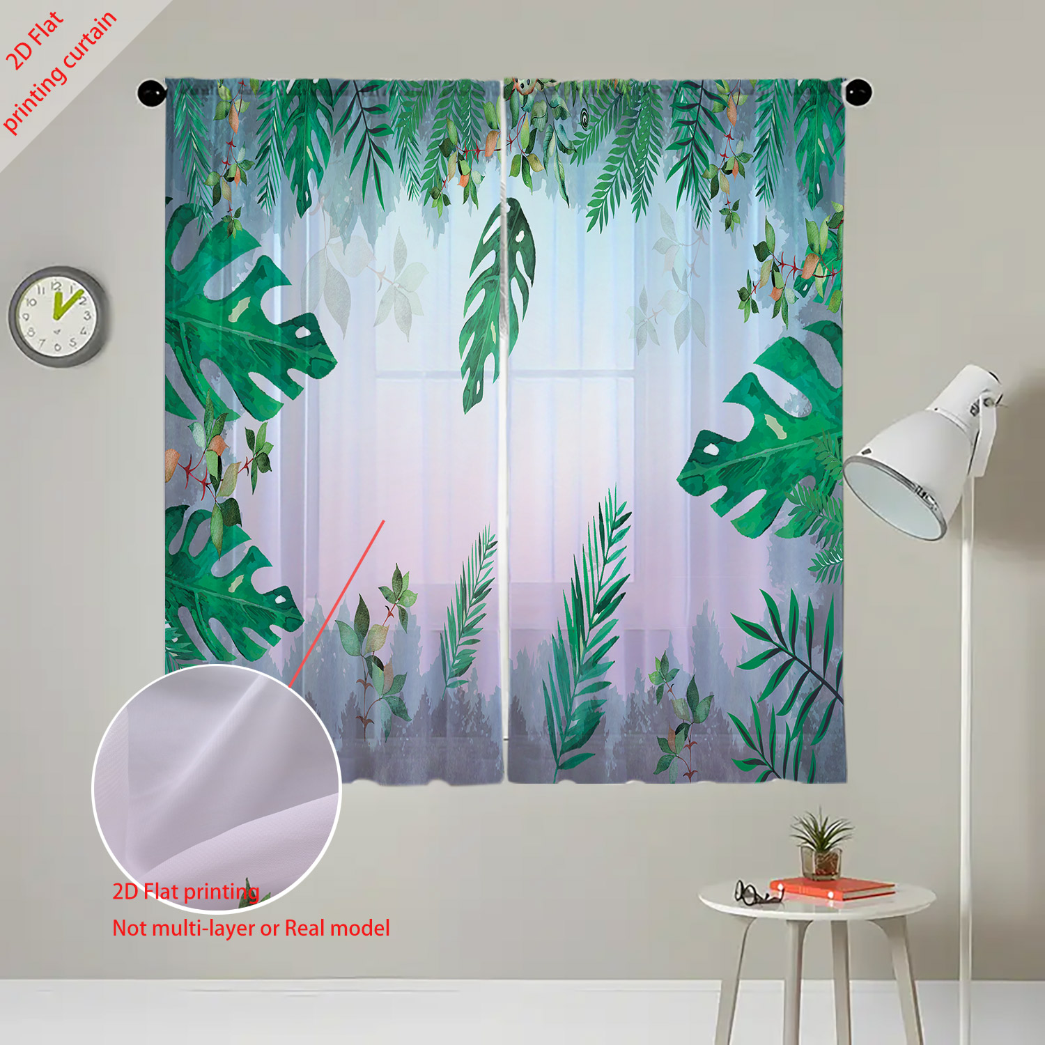 Plant Printed Transparent Scre - Home Decor Youtube recension och pris