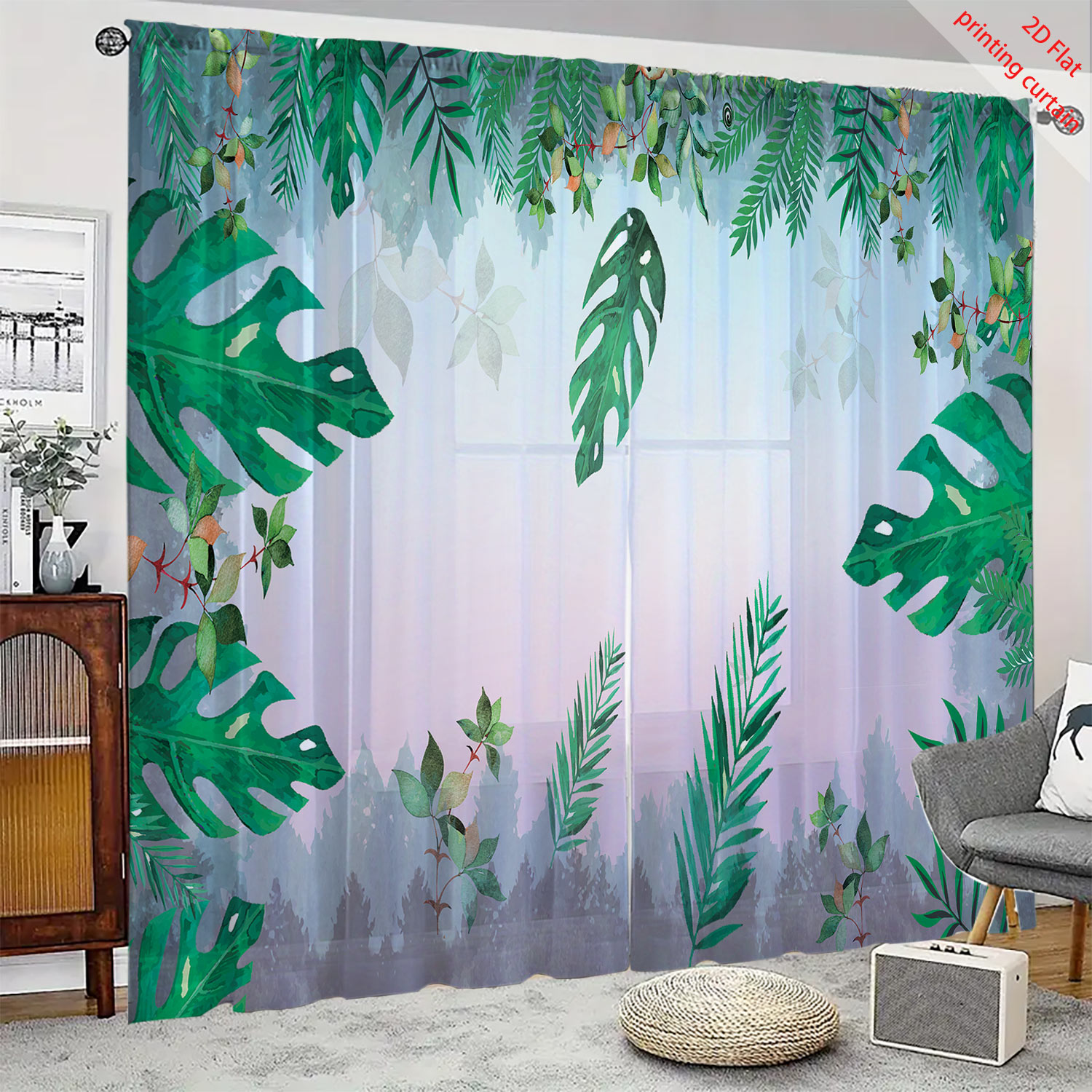 Plant Printed Transparent Scre - Home Decor Youtube recension och pris