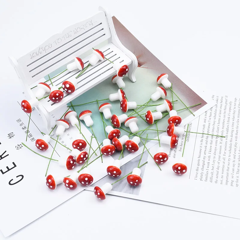 10/30/50 Pieces PE Mushroom Ar - Home Decor Scrap recension och pris
