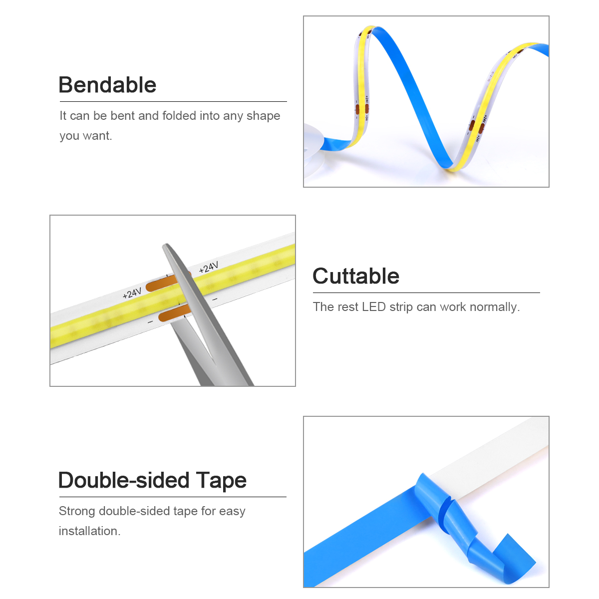 3M 5M 10M 24V COB LED Strip Li - Home Decor App Free recension och pris
