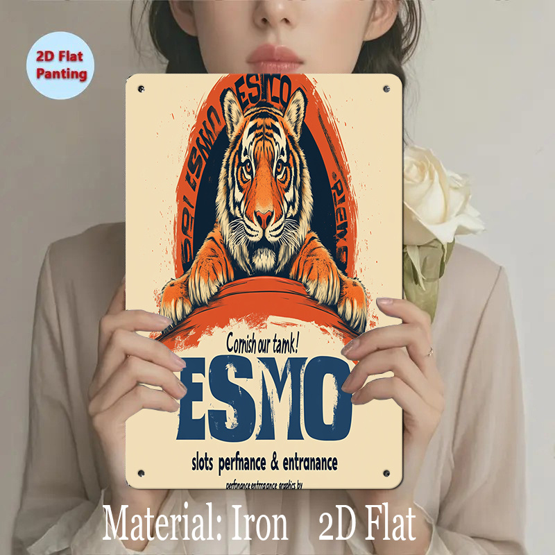 Vintage Tiger Design Iron Meta - Home Decor Design Ideas recension och pris