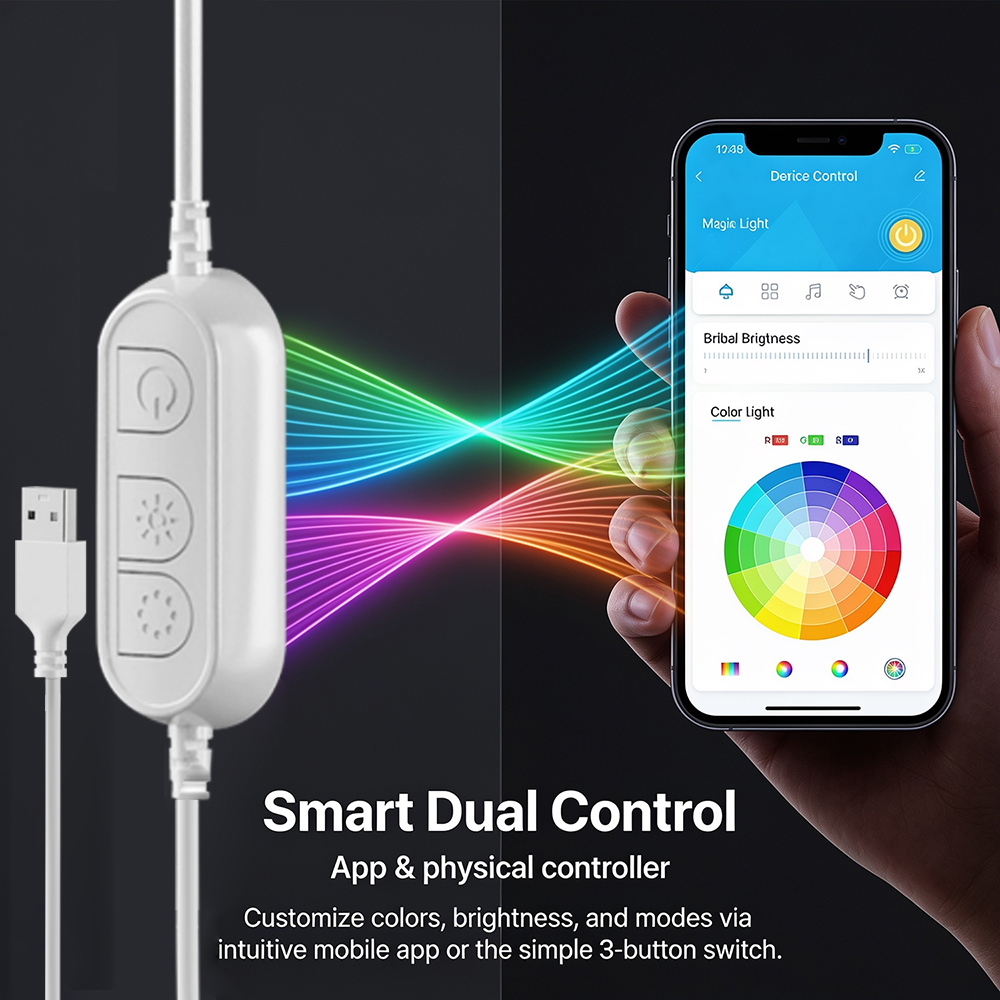 5M RGB Color Changing Neon Lig - Home Decor App Free recension och pris