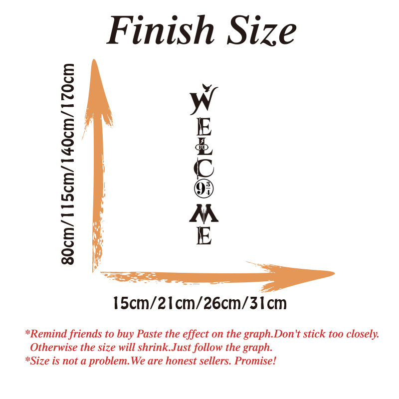 Large Welcome Harr Y Door Wall - Home Decor Vinyl Flooring recension och pris